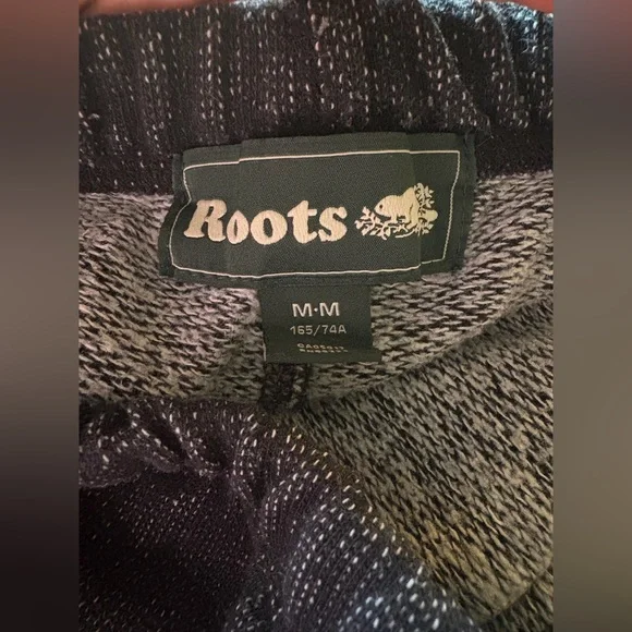 Roots Black Salt and Pepper Sweatpants with Pockets - Picture 6 of 6